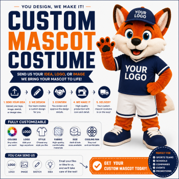Custom Mascot Costume – Personalized Character with Logo & Colors
