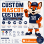 Custom Mascot Costume – Personalized Character with Logo & Colors