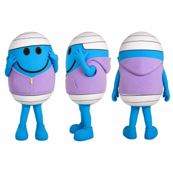 Capsule Character Mascot Costume in Blue and Purple Adult