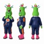 Alien Mascot Costume in Green with Navy Space Suit Adult