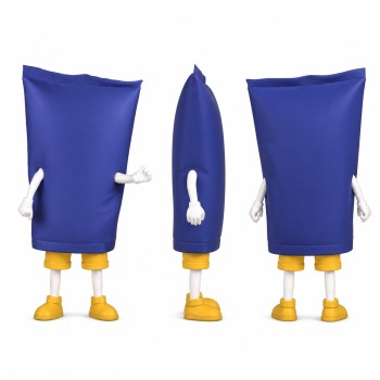 Snack Packet Mascot Costume in Royal Blue Adult