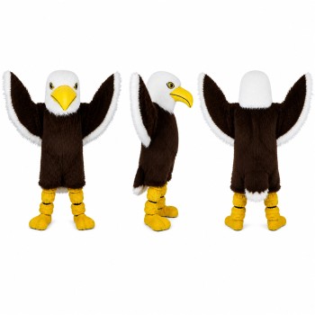 Eagle Mascot Costume in Brown and White Adult