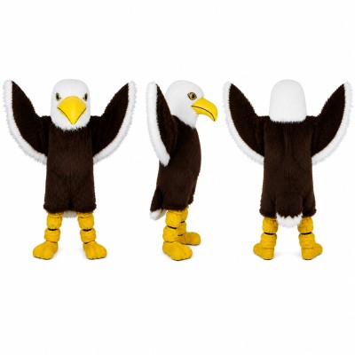 Eagle Mascot Costume in Brown and White Adult