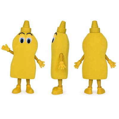 Banana Mascot Costume in Yellow with Brown Stem Adult