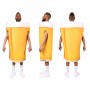 Beer Glass Mascot Costume in Golden Yellow with White Foam Adult