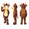 Giraffe Mascot Costume in Brown and Cream Adult