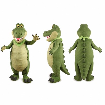 Crocodile Mascot Costume in Olive Green Adult