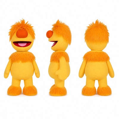 Furry Monster Mascot Costume in Orange and Yellow Adult