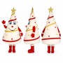 Christmas Cake Mascot Costume in White with Gold Star Adult