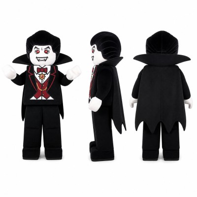 Vampire Toy Figure Mascot Costume in Black and Red Adult