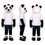 Panda Athlete Mascot Costume in Black and White Adult