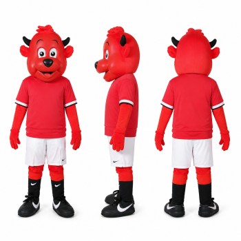 Devil Mascot Costume in Red with White Shorts Adult