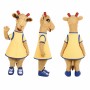 Giraffe Mascot Costume in Tan with Yellow Dress Adult