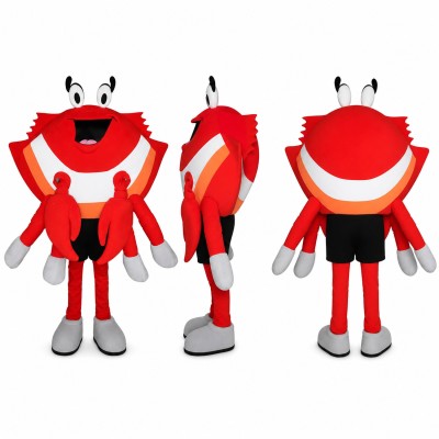 Crab Mascot Costume in Red with White Eyes Adult