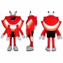 Crab Mascot Costume in Red with White Eyes Adult