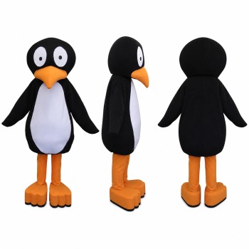 Penguin Mascot Costume in Black and White Adult