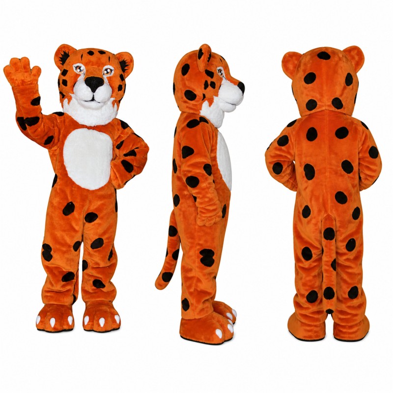 Tiger Mascot Costume in Orange with White Belly Adult