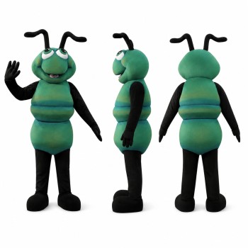 Fly Mascot Costume in Green and Black Adult
