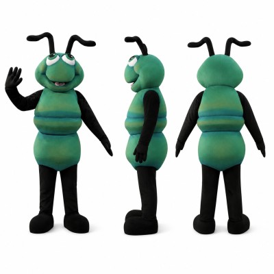Fly Mascot Costume in Green and Black Adult