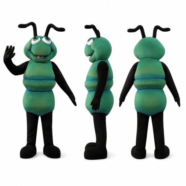 Fly Mascot Costume in Green and Black Adult