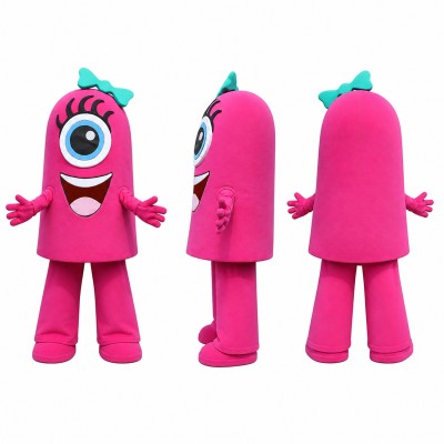 One Eyed Monster Mascot Costume in Pink Adult