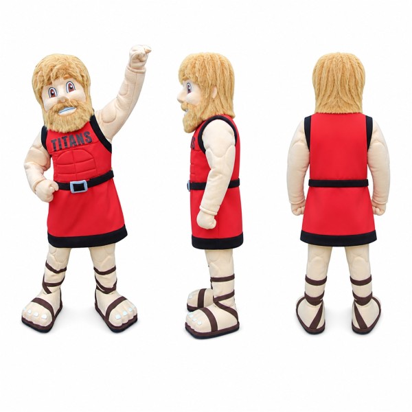 Wrestler Mascot Costume in Red Singlet Adult