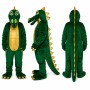 Alligator Mascot Costume in Green with Yellow Belly Adult