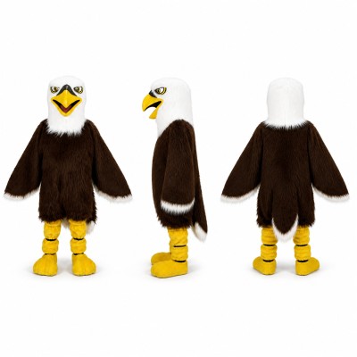 Eagle Mascot Costume in Brown and White Adult