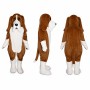 Basset Hound Mascot Costume in Brown and White Adult
