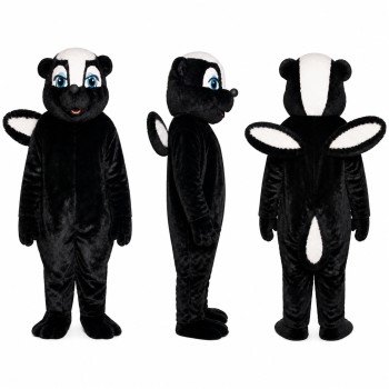 Skunk Mascot Costume in Black and White Adult
