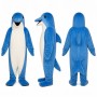 Dolphin Mascot Costume in Blue and White Adult