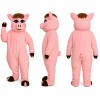 Pig Mascot Costume in Pink with Black Hooves Adult
