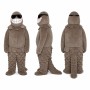 Armadillo Mascot Costume in Gray with Segmented Shell Adult
