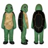 Turtle Mascot Costume in Green with Mottled Shell Adult