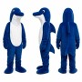 Dolphin Mascot Costume in Blue and White Adult