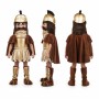 Ancient Warrior Mascot Costume in Gold Armor Adult