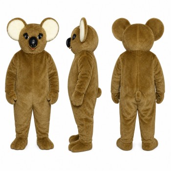 Koala Mascot Costume in Tan with Cream Belly Adult