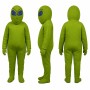 Alien Mascot Costume in Green with Blue Eyes Adult