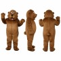 Beaver Mascot Costume in Brown with Buck Teeth Adult