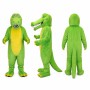 Crocodile Mascot Costume in Bright Green with Yellow Belly Adult