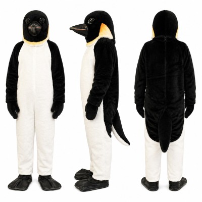 Penguin Mascot Costume in Black and White Adult