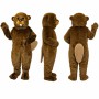 Beaver Mascot Costume in Brown with Buck Teeth Adult