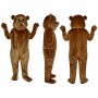 Beaver Mascot Costume in Brown with Buck Teeth Adult