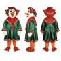 Christmas Duck Mascot Costume in Green and Red Dress Adult