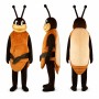 Ant Mascot Costume in Brown and Orange with Long Antennae Adult