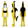 Clownfish Mascot Costume in Yellow and Black with White Belly Adult