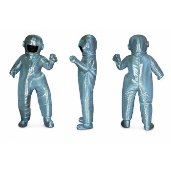 Astronaut Mascot Costume in Silver with Dark Visor Adult