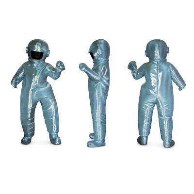 Astronaut Mascot Costume in Silver with Dark Visor Adult