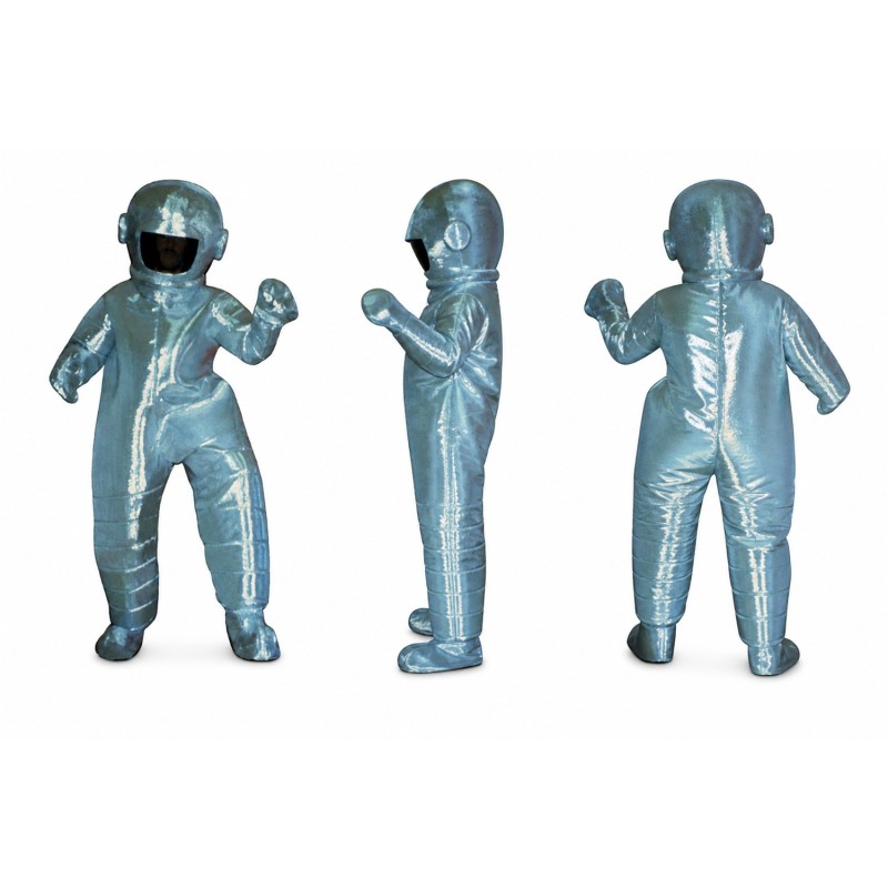 Astronaut Mascot Costume in Silver with Dark Visor Adult