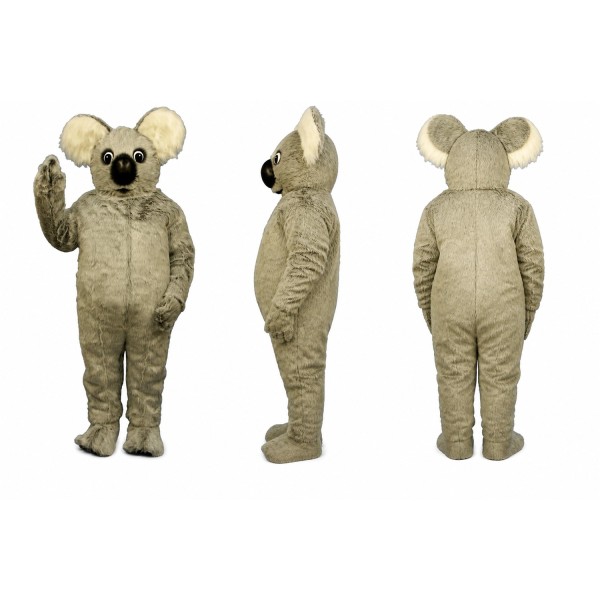 Koala Mascot Costume in Gray with Cream Belly Adult